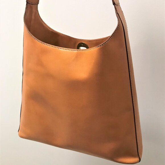 Authentic CELINE Turn Lock Orange Leather Tote Bag Made in Italy - Picture 6 of 11